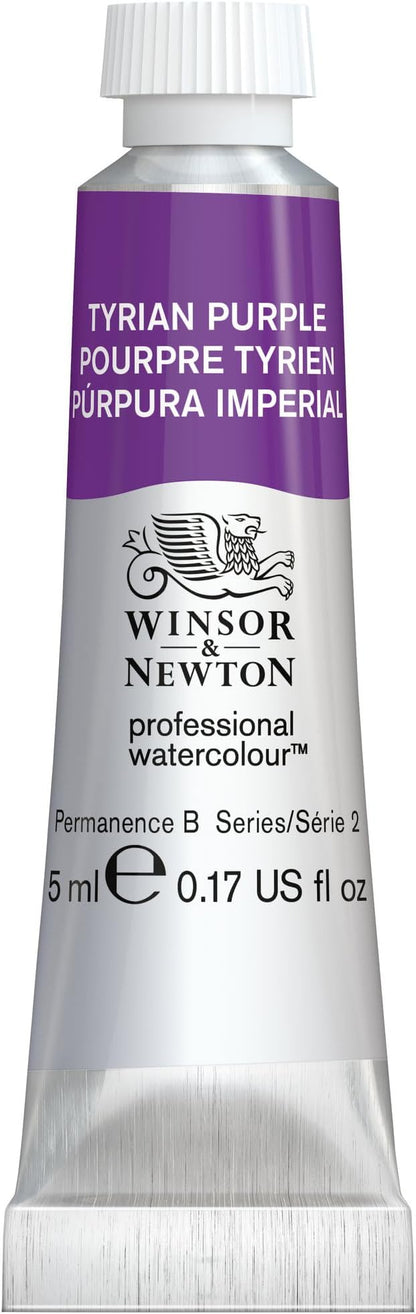 Winsor & Newton Professional Watercolour, Revival Collection, 5ml (0.17-oz) Tube, Tyrian Purple