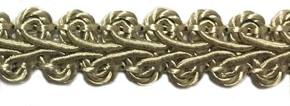 BEL AVENIR Braid Trim 1/2 inch 13.6 Yards French Gimp Basic Sewing Polyester DIY Crafts Costume Home Decorative (Taupe)