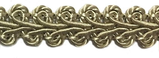 BEL AVENIR Braid Trim 1/2 inch 13.6 Yards French Gimp Basic Sewing Polyester DIY Crafts Costume Home Decorative (Taupe)