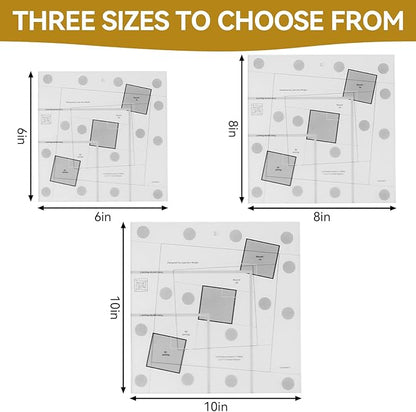 Sewing Rulers, Quilting Rulers Quilting Rulers Curvy Log Cabin Trim Tool Finished Blocks Quilting Template Patchwork Sewing DIY Ruler Quilting Rulers [10 inch]