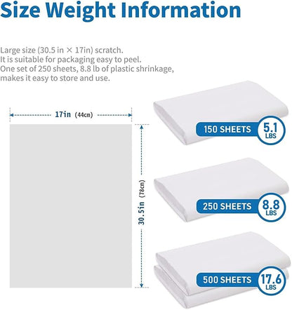 HANA PAPER 30.5" x 17" Large size (250 sheets, 9.5lb) Packing Paper Sheets for Moving, A grade of Newsprint paper for wrapping, storage, shipping. Box packaged. Ideal for wrap dish, glassware.