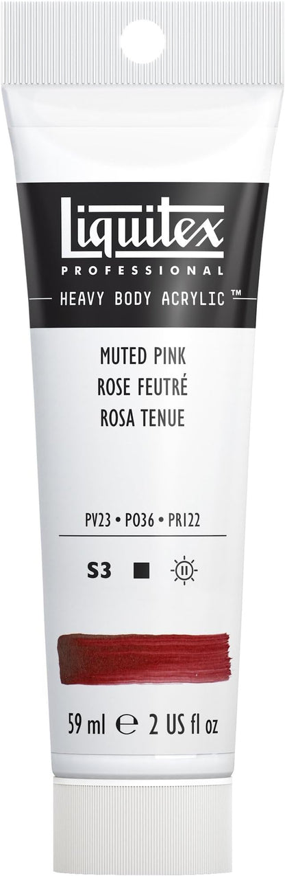 Liquitex Professional Heavy Body Acrylic Paint, 2-oz (59ml) Tube, Muted Pink