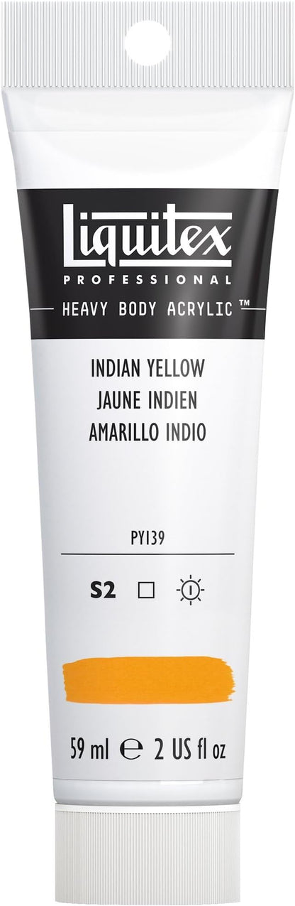 Liquitex Professional Heavy Body Acrylic Paint, 2-oz (59ml) Tube, Indian Yellow