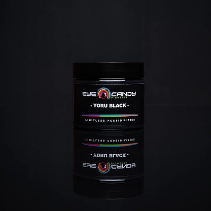 Eye Candy Pigments Premium Black Mica Powder - Yoru Black (50gr) - for Epoxy, Resin, Soap, Paint, Woodworking, Acrylic Pouring, Bath Bombs, Fishing Lures - DIY Arts and Crafts Additive