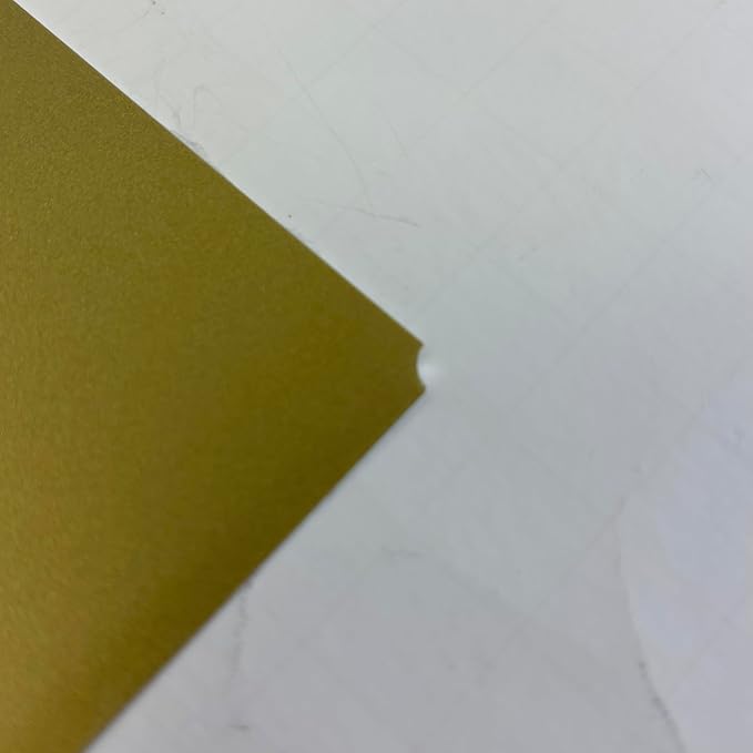 Blank Metal Plates for Laser Engraving - 4 Pack | Aluminum Sheets 0.020" Thick | CO2, Diode, Fiber Laser Compatible | Multiple Sizes & Colors (Gold (engraves black), .75x3 inch)