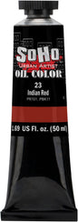 Soho Urban Artist Oil Paint - Indian Red, 50 ml Tube - Best Valued Oil Colors for Painting, Excellent Pigment Load