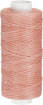 uxcell Leather Sewing Waxed Thread, 55 Yards / 50m 0.8mm 150D Flat Polyester All-Purpose Threads for Leather Crafts, Bookbinding, Pink