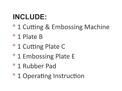 Bira Die Cutting & Embossing Machine, Mini Die Cut Machine, Metal Roller, 3 1/8" Feeding Slot for 3" Paper (Machine)