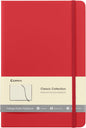 Comix Lined Journal Notebook for Women Men, Journaling Notebooks for Office School Home, 240 Pages, 5.5" x 8.3", College Ruled, A5, Hardcover, Red