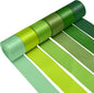 1-1/2 Inch Green Satin Ribbons for Crafts, 6 Rolls Single-Faced Green Assorted Ribbons for Gift Wrapping Flower Bouquet Wedding Invitations Bridal Shower Hair Bows Garland Party Decor
