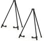 14" High Tabletop Instant Display Easel - Black Steel Small Tripod Easel Stand with Adjustable Holders for Pictures, Paintings, Posters and Store Signs(2 Pack)
