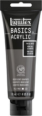 Liquitex BASICS Acrylic Paint, 118ml (4-oz) Tube, Iridescent Graphite