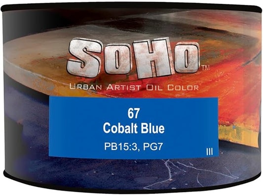 Soho Urban Artist Oil Paint - Cobalt Blue, 430 ml Can - Best Valued Oil Colors for Painting, Excellent Pigment Load