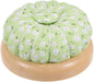 HARFINGTON 2pcs Pin Cushions Sewing Needle Cushion Needle Holder Pincushions with Magnetic Wooden Base for Sewing Quilting Needlework DIY Crafts, Green White Red