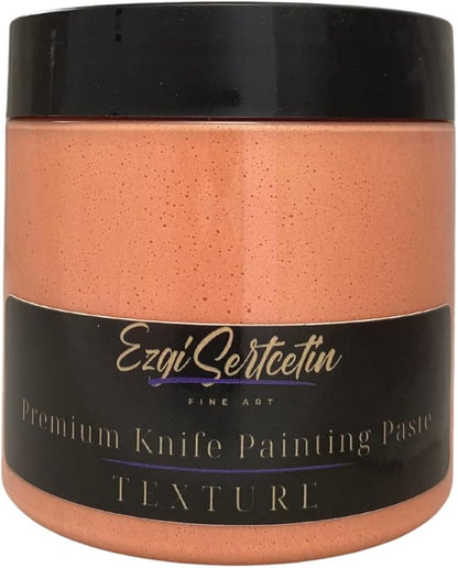 Premium Palette Knife Painting Paste|Texture Paste|Authentic Bright Colors|Ready to Use|Easy to Apply| 6oz (Coral)
