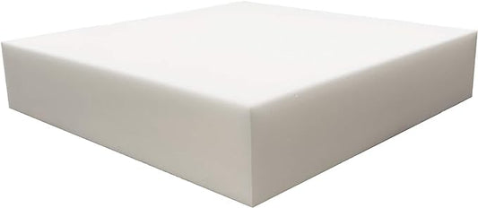 FoamRush 3" H x 24" W x 24" L Upholstery Foam Cushion High Density (Square Foam for Dining Chairs, Chair & Wheelchair Seat Cushion Replacement)