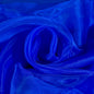 Fynite Royal Blue Organza Fabric by The Yard | 10 Yard Long | 44" Wide | Bridal Soft Sheer Organza Tulle for DIY Wedding Dress Fashion Craft Decorations