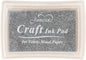 Silver Ink Pad Finger Washable Kids Stamp Ink Pad for Rubber Stamps Paper Scrapbooking