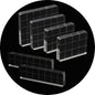 Pine & Linen 6 Pack Clear Stamp Blocks, Acrylic Tools Grid Lines Set, Scrapbooking Crafts for DIY Crafts/Scrapbooking/Card Making/Ornaments/Stamping Projects(Style-1)