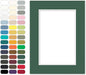 Poster Master Hunter Green Matboard – 4-Ply Acid-Free Picture Mat Board with 45° Beveled Cut, Made in USA, Custom Cut to Any Size, 1/16" Thickness for Framing & Displays