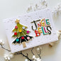 Lapoo Festivals Metal Cutting Die for Scrapbooking - Durable, Cut Stencils for DIY Scrapbook Photo Album Decorative Paper Card, Card Making Supplies, Embossing (Christmas Tree and Lights 4.7 x 3.9 in)