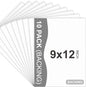 Somime 10 Pack Backing Boards, 9x12 Uncut White Mats Matboards, Acid-Free Backerboards for Art Prints, Ideal for Photos, Pictures, Prints, and Frames