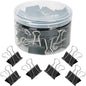 80 PCS Binder Clips, 1inch 25mm Binder Clips, Paper Clamps Medium Size for Office, Home, School, Document Organizing (1 inch)