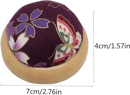 Fbshicung Pin Cushions Sewing Needle Cushion Holder Band Wearable Pincushions for Sewing (Japanese Flower 1)