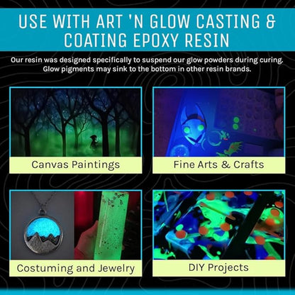 Glow in The Dark Pigment Powder - Neutral and Fluorescent Color for Art Painting, Fine Art, Nail Art Paint, and DIY Crafts - Long Lasting 10+ Color Options - Neutral Sky Blue - (1 Kilogram)