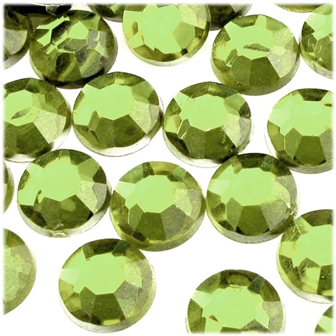 The Crafts Outlet 72pc Rhinestones Round 20mm - Flatback Golden Yellow