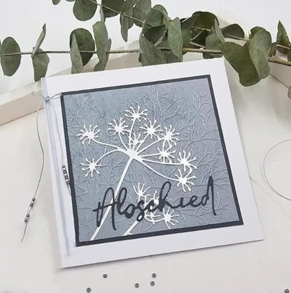 Lapoo 3D Backgrounds Frame Metal Cutting Die for Scrapbooking, New Cutting Dies DIY Album Card Making Decor Paper Craft Metal Die Cuts Party Wedding Decorations (Blowball 4.1 x 3.5 in)