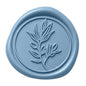 PONATIA Dusty Blue Wax Seal Stickers - 50 Pcs Self- Adhesive Wedding Invitation Seal Stickers, Perfect for Invitation Cards, Envelopes Christmas Cards, Gift Wrapping, Party Menu Decor