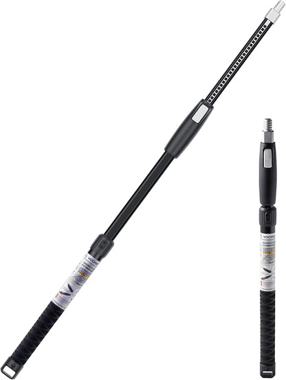 VOOMEY 2.3-4 ft (0.7-1.2m) Dual Extending 28 Point Adjustable Extension Pole for Paint Roller Frames | Heavy-Duty Telescopic Extension Pole | Multi-Purpose Tool for Dusting, Painting & Mores