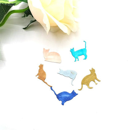 Cutting Dies Metal Stencils Scrapbooking Tools DIY Embossing Template for Paper Card Making Album Arts Crafts Supplies (6 Cats-8.7x6cm)