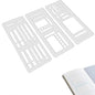 Handmade Flexible Record Template, Reusable Planner Stencils for Journaling, Calendar, Checklists, Scrapbooking & DIY Craft Supplies (B Set)