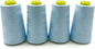 Tortoise 4 Cones of 3000 Yards Each Spool Thread for All Purpose, Serger, Overlock, Quilting, Sewing Machine - 100% Polyester - Light Blue