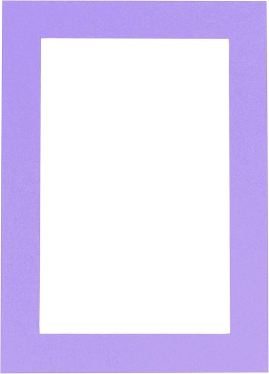 11x14 Mat for 8.5x11 Photo - Precut Light Purple Picture Matboard for Frames Measuring 11 x 14 Inches - Bevel Cut to Display Art 8.5 x 11 Inches - Acid Free ONE MAT with Backing Board & Clear Bag