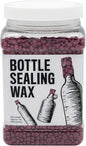Blended Waxes, Inc. Bottle Sealing Wax, Pastille Wax Seal Beads For Wine, Beer, and Liquor Bottle Sealing, Seals Between 25-30 Bottles, 1 lb, Fuchsia Pearl