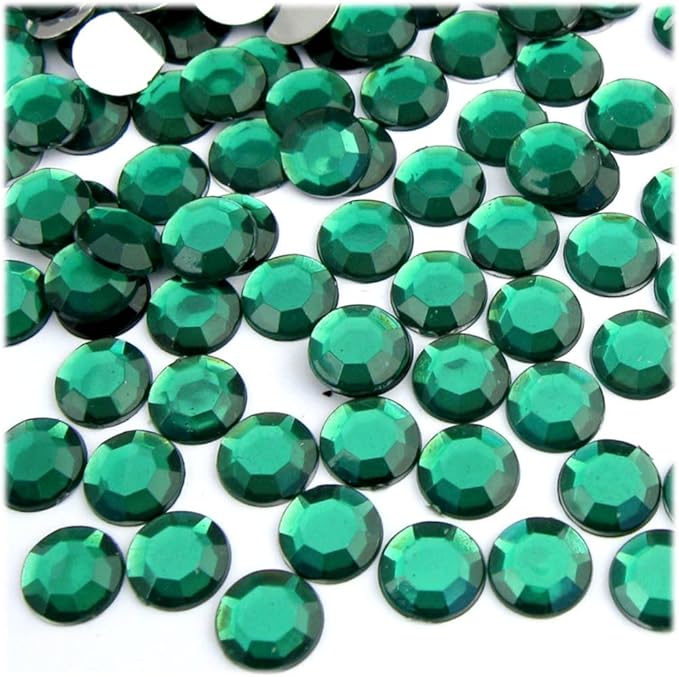 The Crafts Outlet 144pc Rhinestones Round 10mm - Flatback Beer Brown