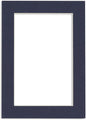 8x10 Mat Bevel Cut for 5x8 Photos - Acid Free Navy Precut Matboard - For Pictures, Photos, Framing - 4-ply Thickness
