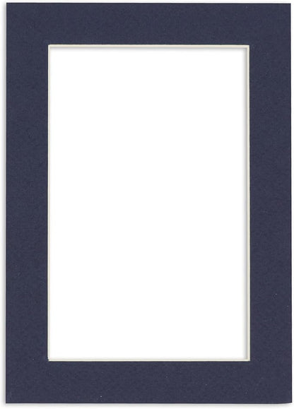 11x14 Mat for 8.5x11 Photo - Precut Navy Picture Matboard for Frames Measuring 11 x 14 Inches - Bevel Cut to Display Art Measuring 8.5 x 11 Inches - Acid Free ONE MAT with Backing Board & Clear Bag