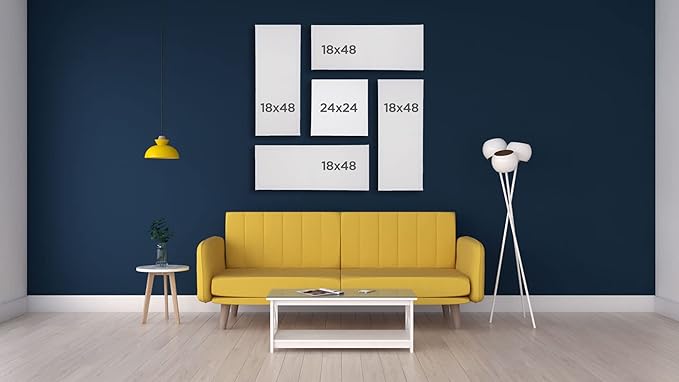 Creative Mark The Edge Deluxe Cotton 1-1/2" Deep Stretched Canvas for Painting, 12x16 Pack of 3, 14oz. Primed Weight, Universal Archival Priming, Medium Tooth, Hand-Stretched Canvas for Painters