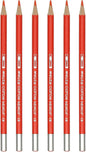 PATIKIL Watercolor Pencil, 6Pcs Water Soluble Pencils for Blending, Coloring, Sketch Drawing, Painting, Orange Red