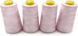 Tortoise 4 Cones of 3000 Yards Each Spool Thread for All Purpose, Serger, Overlock, Quilting, Sewing Machine - 100% Polyester, Light Pink