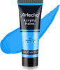 Artecho Blue Acrylic Paint, Cerulean Blue Paint (120ml / 4.05oz) Tubes, Art Craft Paints for Canvas, Rock, Stone, Wood, Fabric, Art Supplies