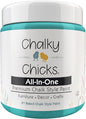 Chalky Chicks All-in-One Chalk Paint for Furniture or Cabinet - 8 Fl Oz - Matte Finish Mermaid (Green Teal) for Metal, Wood Furniture Paint - No Sanding All-in-One for Home Decor & Crafts, USA Made