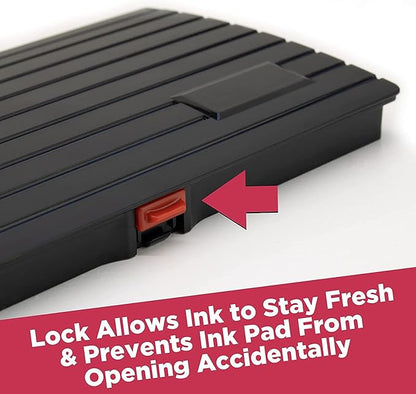 Large Premium Olive Green Ink Stamp Pad - 3" by 6" - Quality Felt Pad