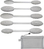 5PCS Double-Ended Clay Sculpting Tools, Polymer Clay Texture Tools Set with Wooden Handle for Pottery, Ceramics, DIY Art Modeling - Professional Sculpting & Detailing Kit