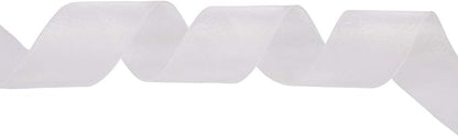 ITIsparkle 11/2" Inch Organza Ribbon 25 Yards-Roll Set for Gift Wrapping Cake Decoration Party Favor Hair Braids Hair Bow Baby Shower Decoration Floral Arrangement Craft Supplies Sheer Ribbon, White