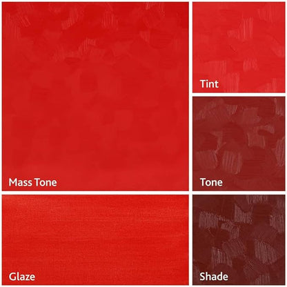 Tusc & Pine Artist Oil Paint - Cadmium Red Medium, 150 ml, Non-Yellowing, Rich & Creamy Consistency, Maximum Pigment Load, Small Batch Milled Oil Paints Made in the USA for Professional Artists